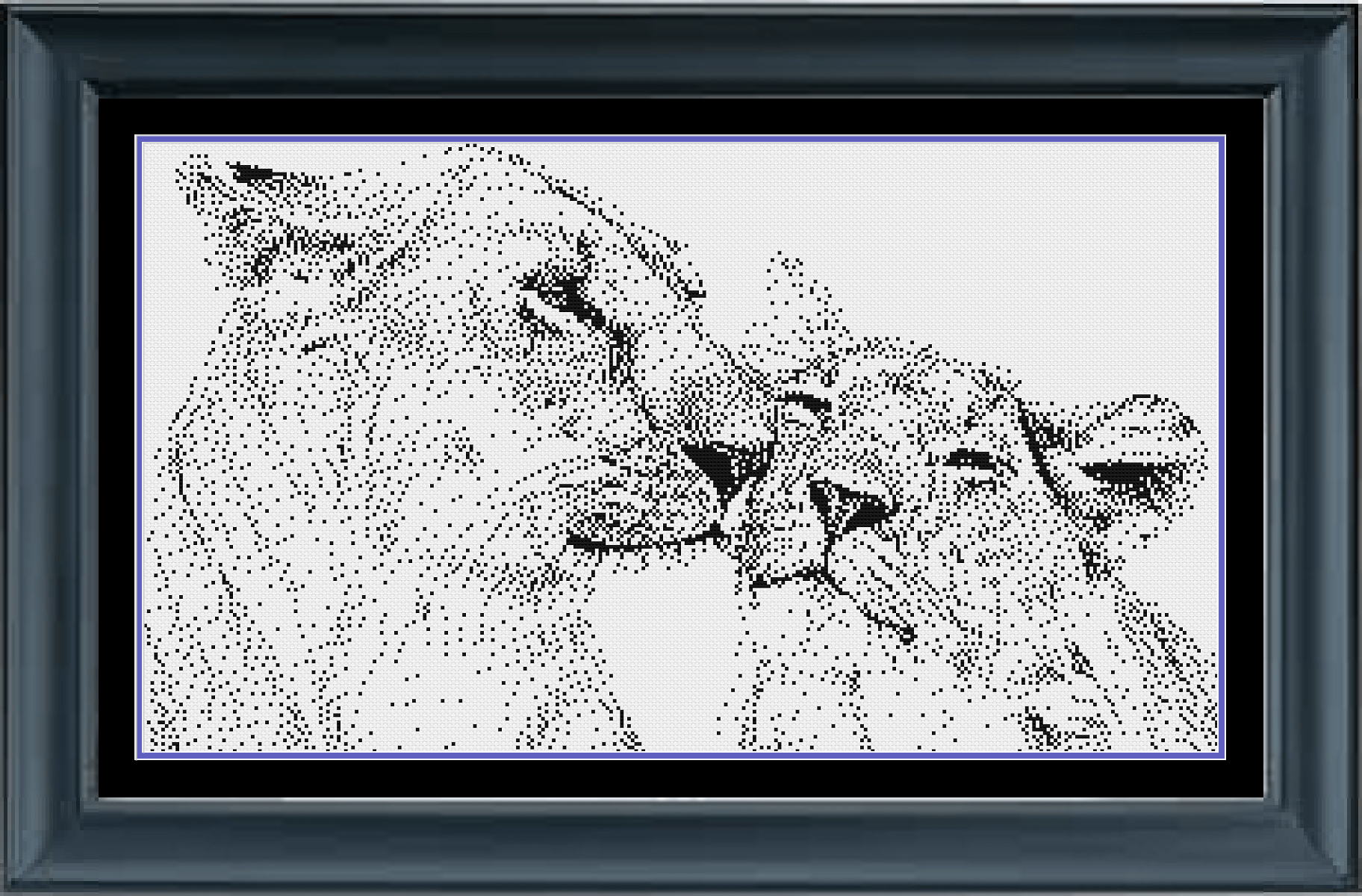 Stitching Jules Design Cross Stitch Pattern Lion Counted Cross-Stitch Pattern | Monochrome Cross-Stitch | Instant PDF Download